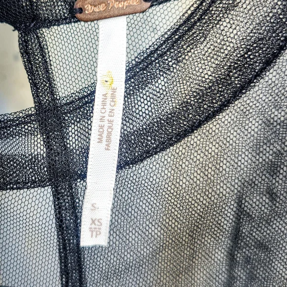 Free People Black Sequin Dress XS Sleeveless Deep V Party Mini Fit Flare Festiva - Picture 3 of 9